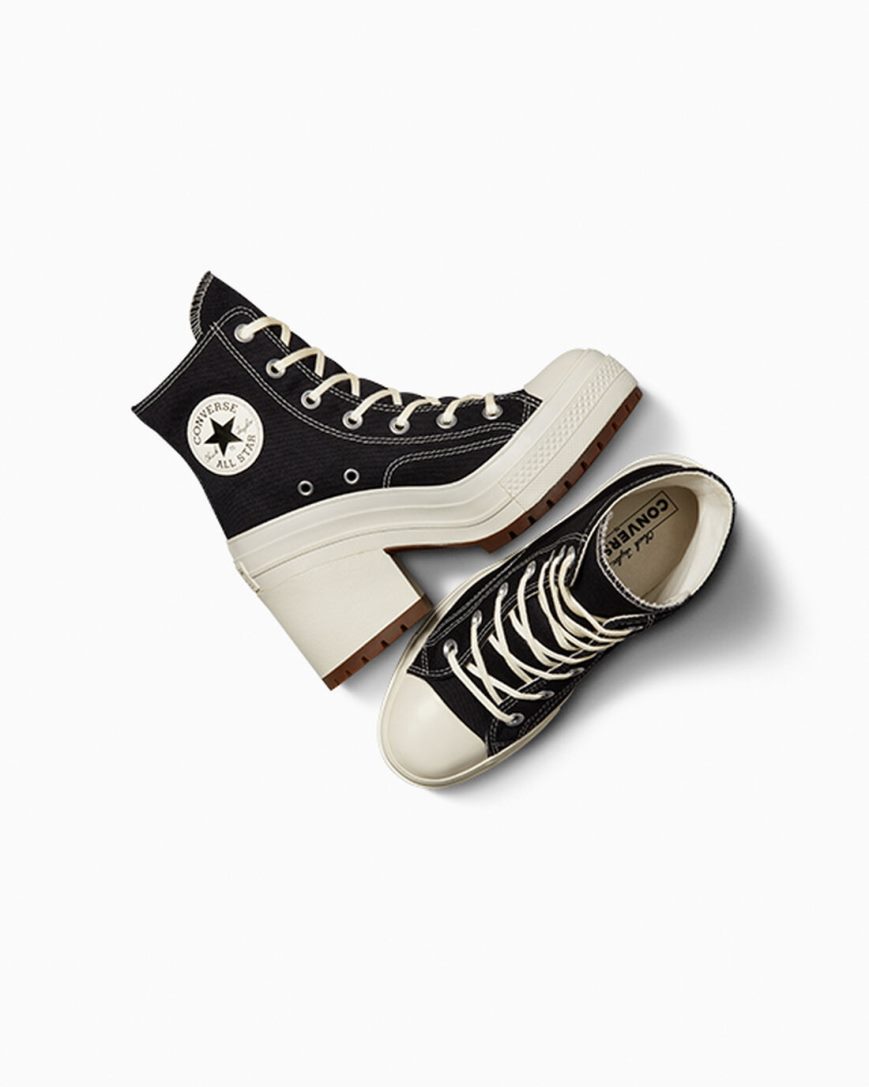 Tenis Converse Chuck 70 De Luxe Heel Cano Alto Feminino Pretas | PT V09P180